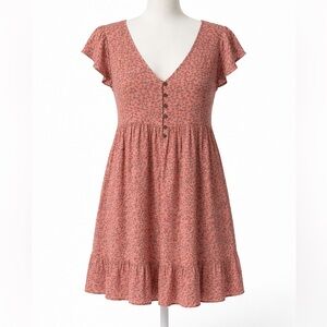 Wild Fable Pink Floral Mini Dress